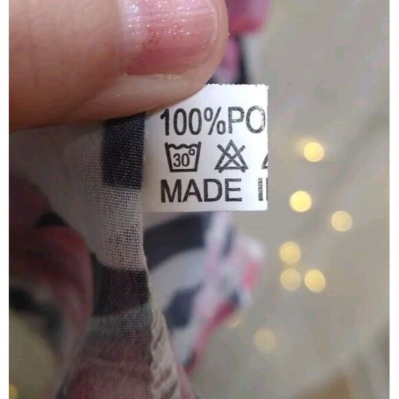 MINIS WOMANS SMALL SHEER FLORAL PINK BLACK ART BATHING SUIT COVER UP SHAWL BEACH - Picture 8 of 11